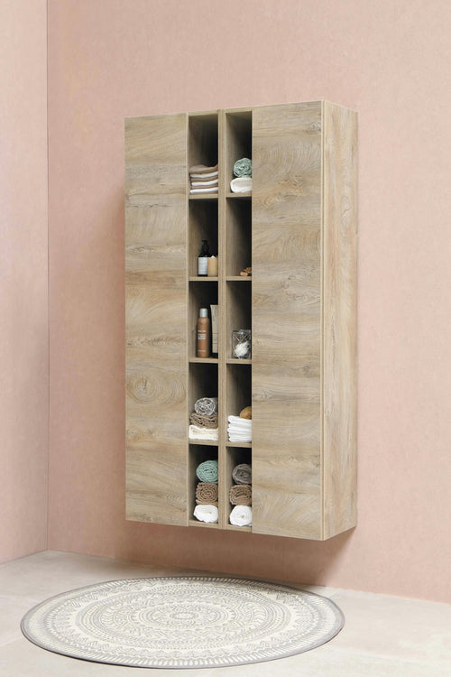 Enfilade Basse 3 Portes Chêne Fumé Minoria